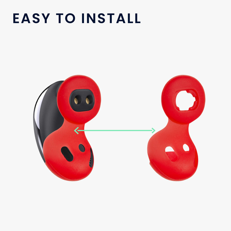 kwmobile 16x Earbuds compatible with Samsung Galaxy Buds Live Accessories Hooks for In-Ear Headphones