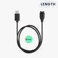 kwmobile USB Cable Charger compatible with Garmin Instinct 2 Solar / Instinct 2 / 2X / 2S / Crossover / Tide Charging Cable Smartwatch Replacement Cable Fitness Tracker Charging Cable