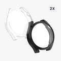 kwmobile Silicone Case for Huawei Watch GT3 Pro (46mm) Protective Case Fullbody Display Cover Set