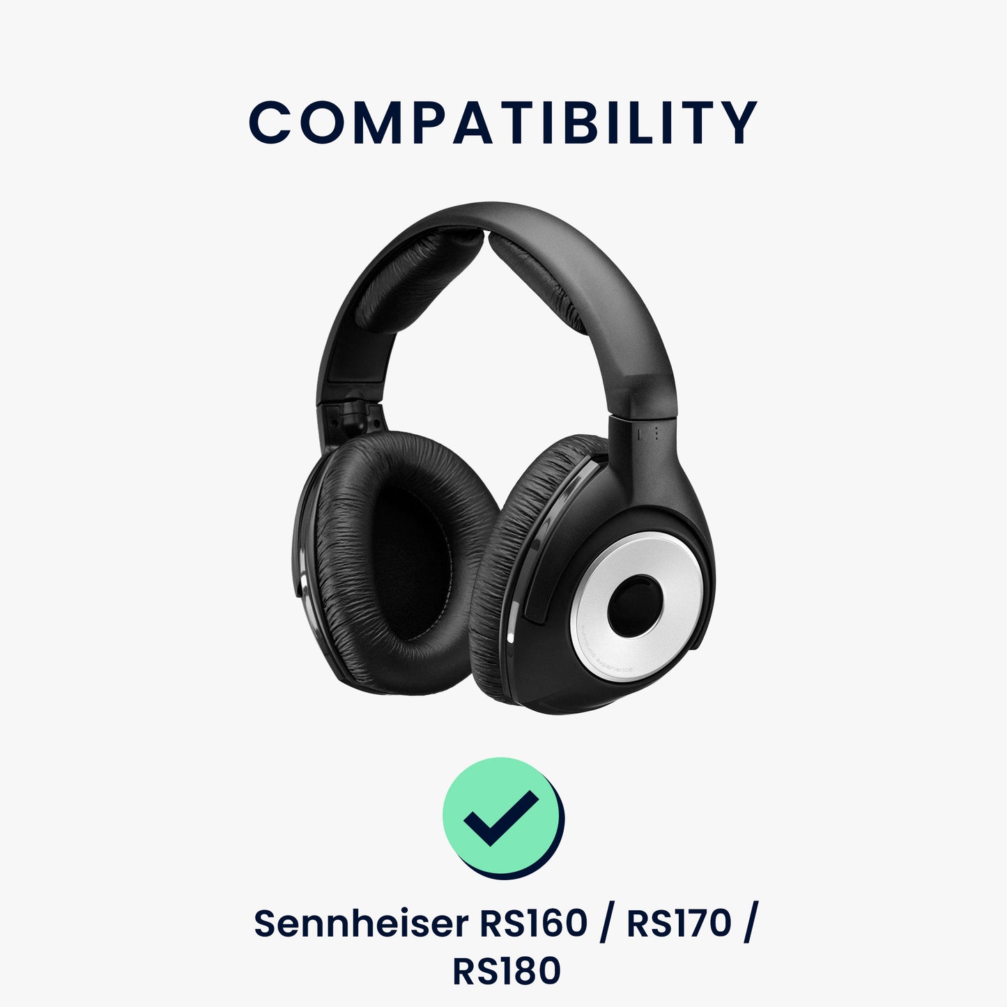 2x Velour Earpads for Sennheiser RS160 / RS170 / RS180