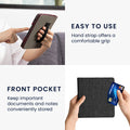 kwmobile Flip Case Compatible with Amazon Kindle Oasis 10th Generation - Front Pocket Hand Strap