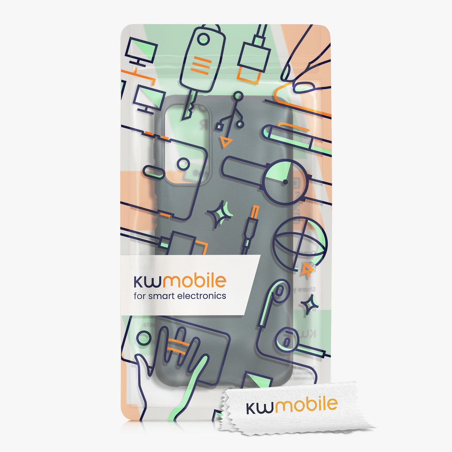 kwmobile Phone Case for Samsung Galaxy M13 Case - Silicone Case Metallic Shimmer - Protective Cover