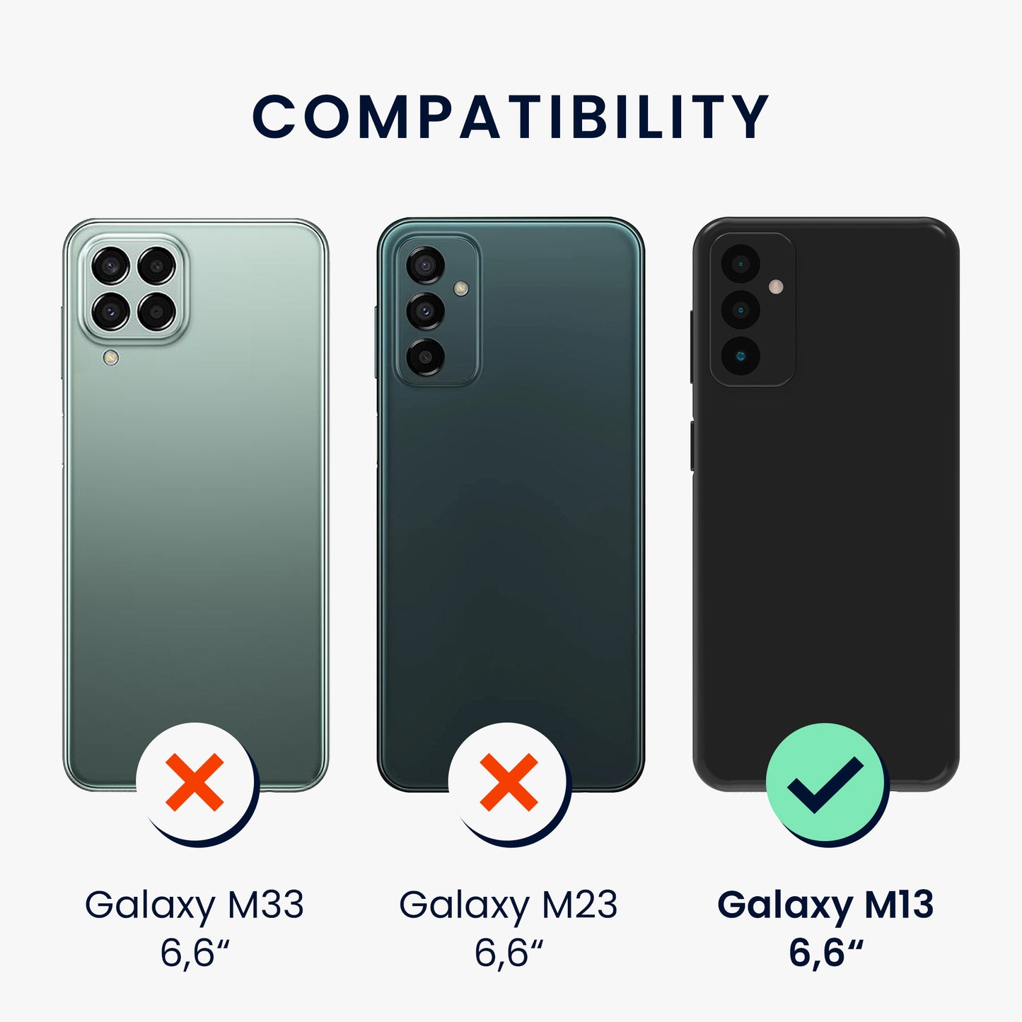 kwmobile Phone Case for Samsung Galaxy M13 Case - Silicone Case Metallic Shimmer - Protective Cover