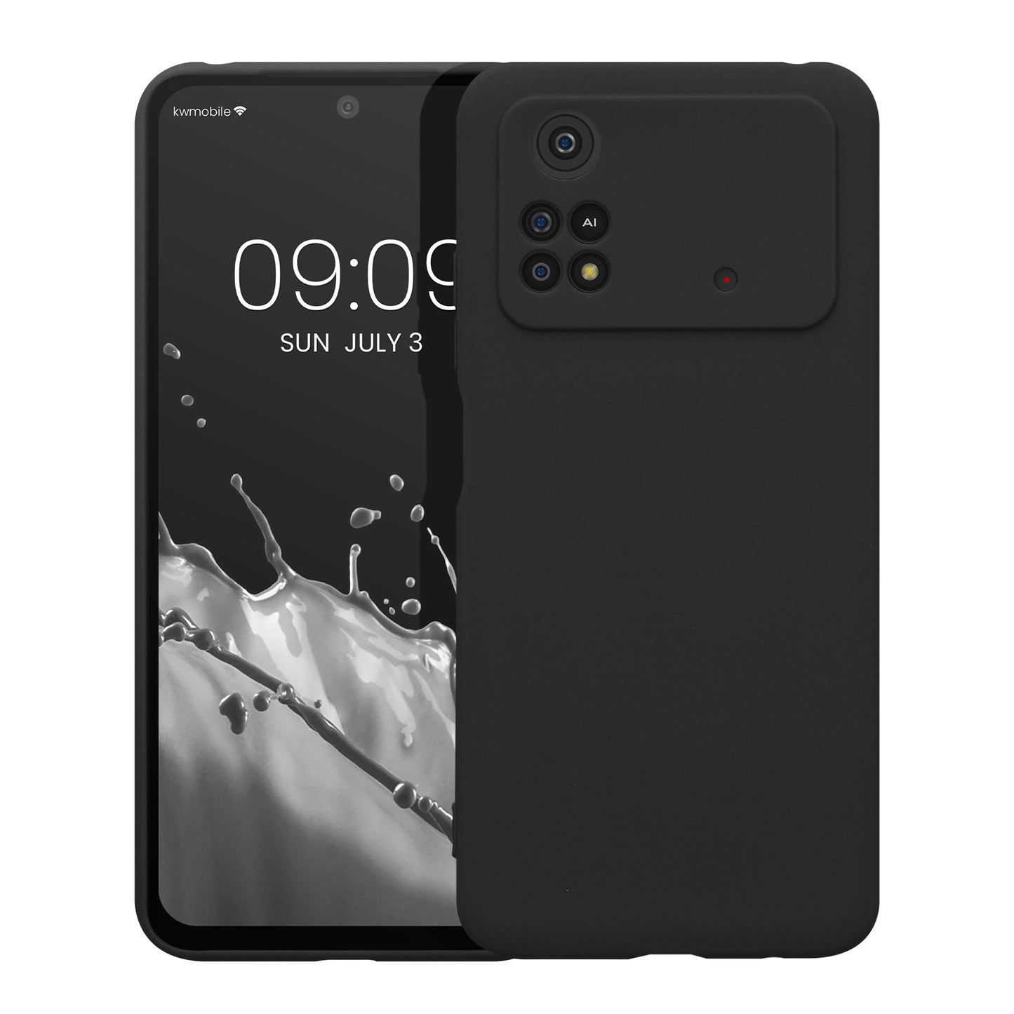 kwmobile Case for Xiaomi Poco M4 Pro - Soft Silicone Phone Case - Protective Cover