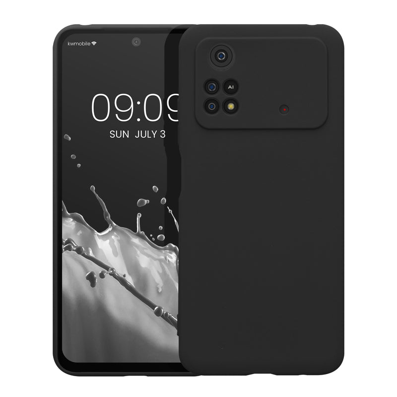 kwmobile Case for Xiaomi Poco M4 Pro - Soft Silicone Phone Case - Protective Cover