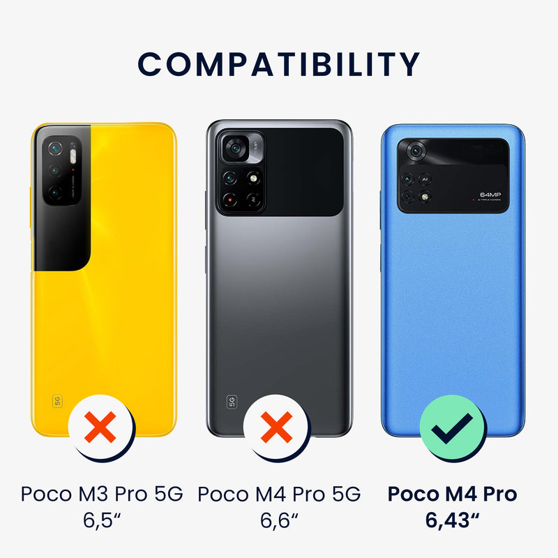 kwmobile Case for Xiaomi Poco M4 Pro - Soft Silicone Phone Case - Protective Cover