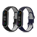 kwmobile Watch Strap for Xiaomi Mi Smart Band 6 / Mi Band 6 / Band 5 Strap Fitness Tracker Band Set Replacement Strap Smartwatch