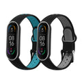 kwmobile Watch Strap for Xiaomi Mi Smart Band 6 / Mi Band 6 / Band 5 Strap Fitness Tracker Band Set Replacement Strap Smartwatch