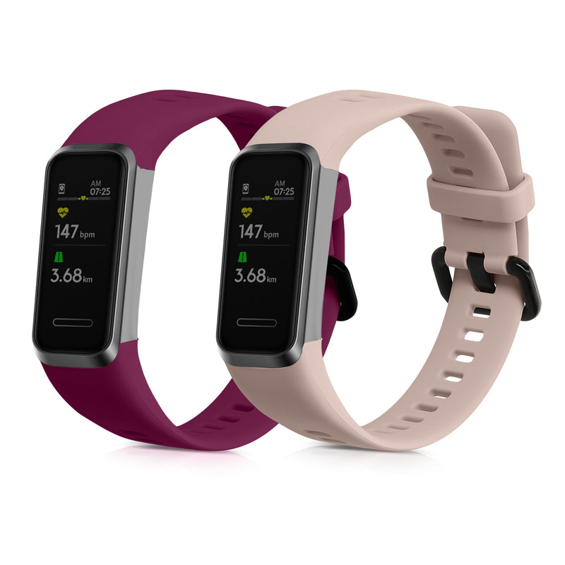 kwmobile Watch Strap for Huawei Band 4 Bracelet Fitness Tracker Band Set Replacement Strap Smartwatch