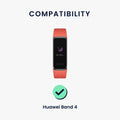 kwmobile Watch Strap for Huawei Band 4 Bracelet Fitness Tracker Band Set Replacement Strap Smartwatch