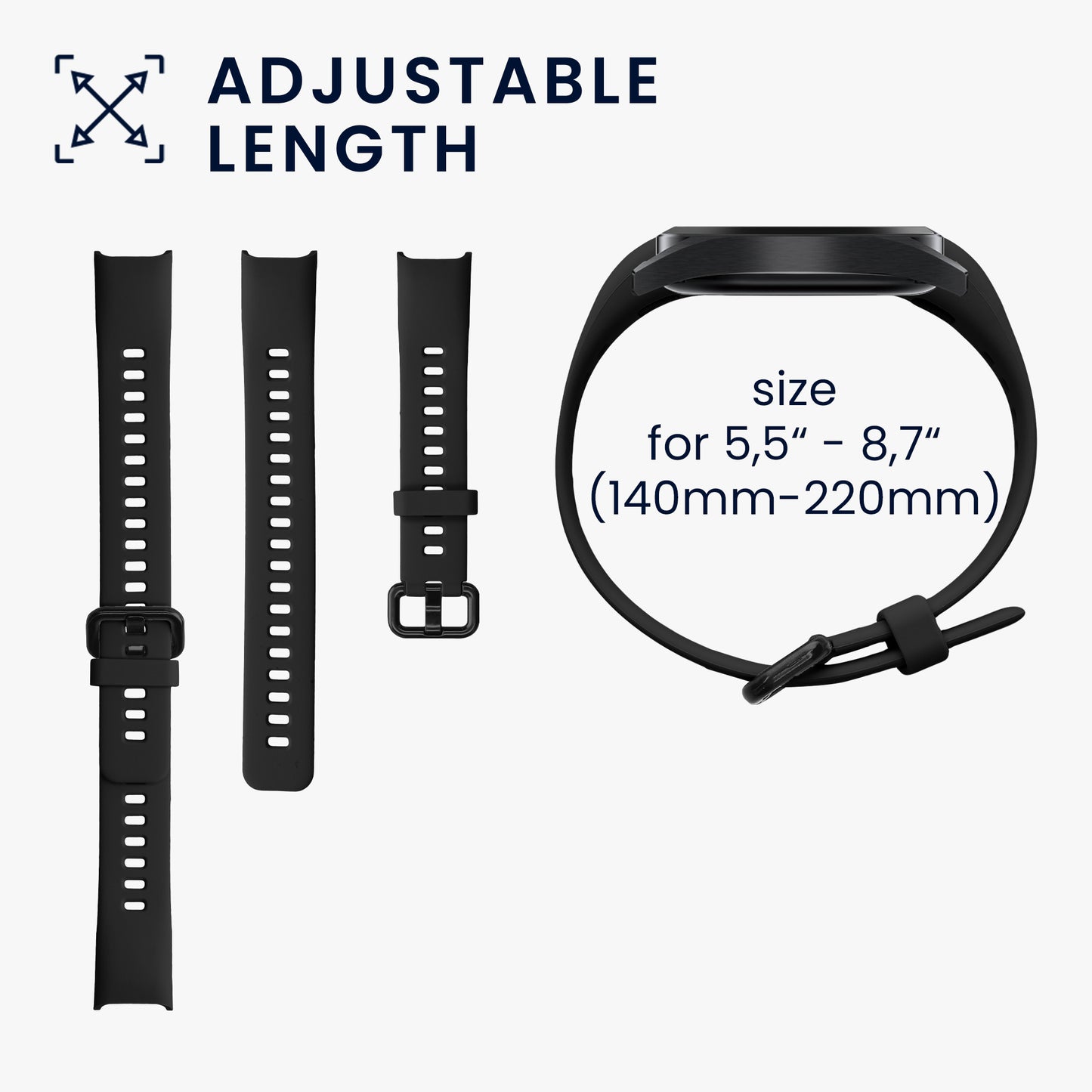 kwmobile Watch Strap for Huawei Band 4 Bracelet Fitness Tracker Band Set Replacement Strap Smartwatch