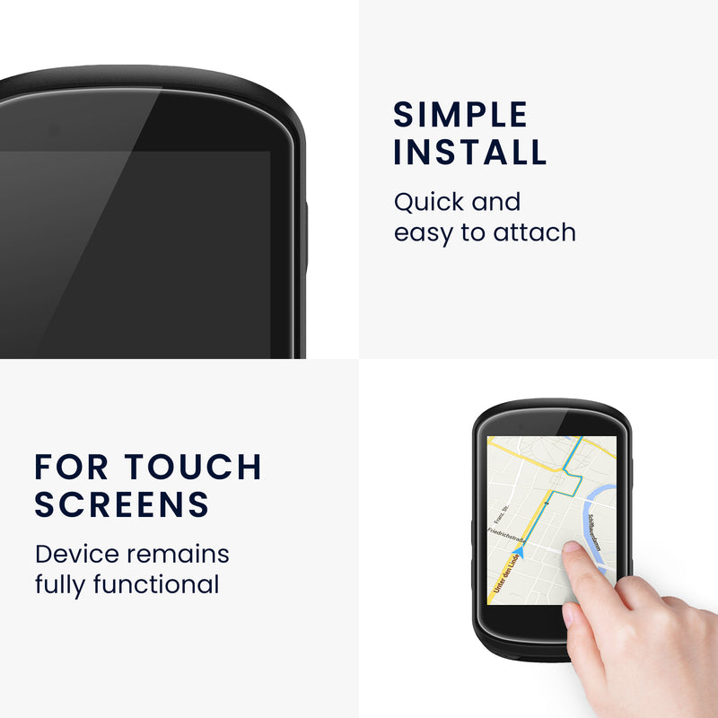 kwmobile Screen Protector compatible with Garmin Edge 530 / 830 Tempered Glass Screen Protector Set for Bicycle GPS Display Protector for Bike Computer