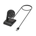 kwmobile USB Ladegerät kompatibel mit Ticwatch Pro 5 / Pro 3 / Pro 3 Lite / E3 - USB Kabel Charger Stand - Smart Watch Ladestation - Docking Station - Ladekabel mit Standfunktion Schwarz  