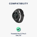 kwmobile USB Charger compatible with Ticwatch Pro 5 / Pro 3 / Pro 3 Lite / E3 - USB Cable Charger Stand - Smart Watch Charging Station - Docking Station - Charging Cable with Stand Function