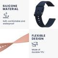 kwmobile Watch Strap for Huami Amazfit GTR Mini / GTS 4 Mini / GTS 3 / Amazfit Active 2 / Active Edge Strap Fitness Tracker Band Set Replacement Strap Smartwatch