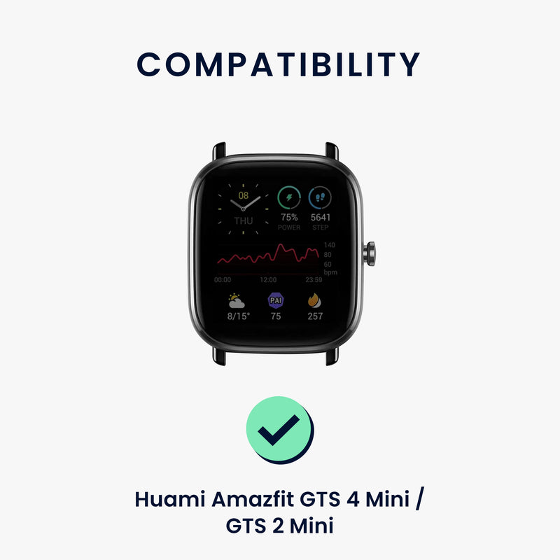kwmobile Watch Strap for Huami Amazfit GTR Mini / GTS 4 Mini / GTS 3 / Amazfit Active 2 / Active Edge Strap Fitness Tracker Band Set Replacement Strap Smartwatch