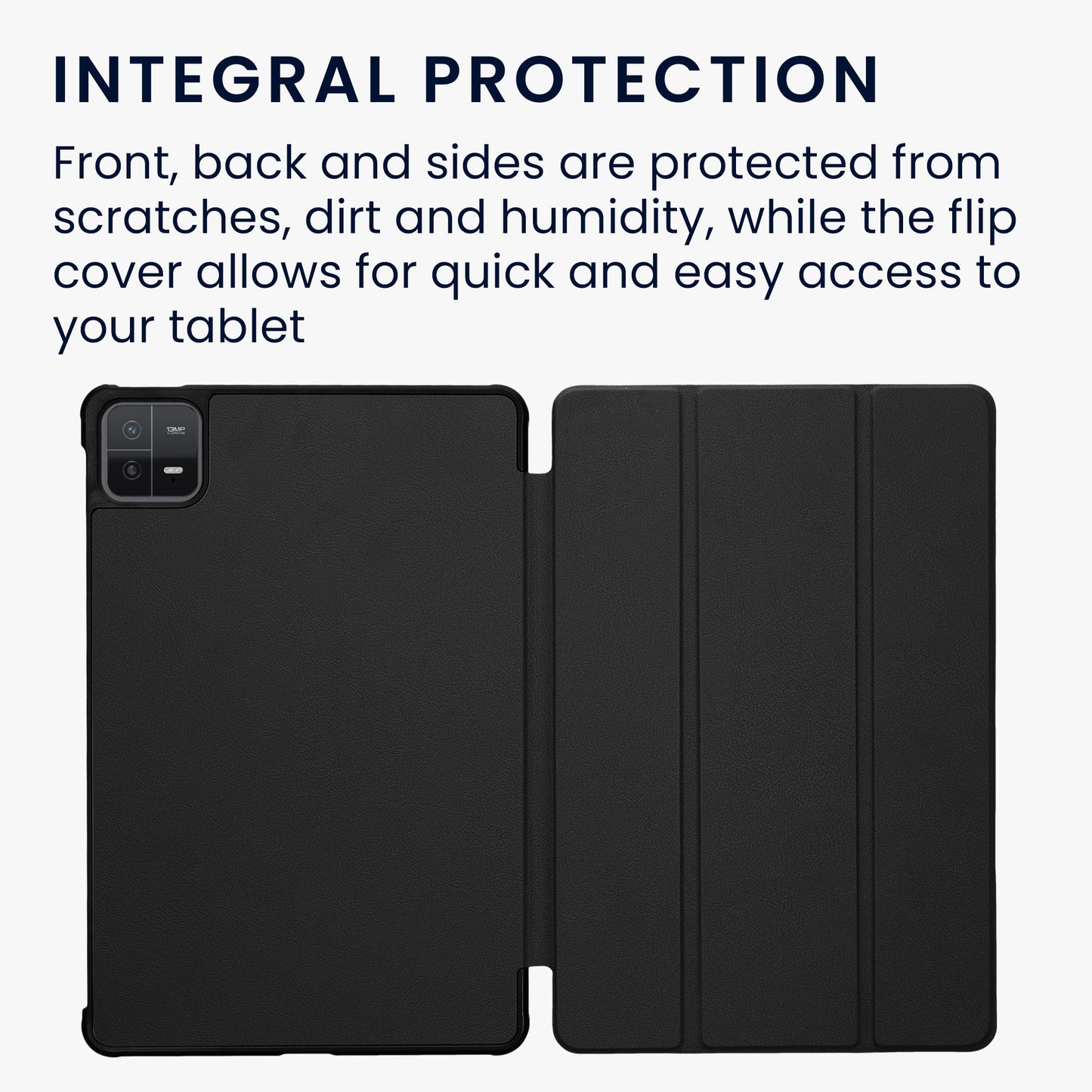 kwmobile Case Compatible with Xiaomi Pad 6 Smart Cover Tablet Case Protective Stand