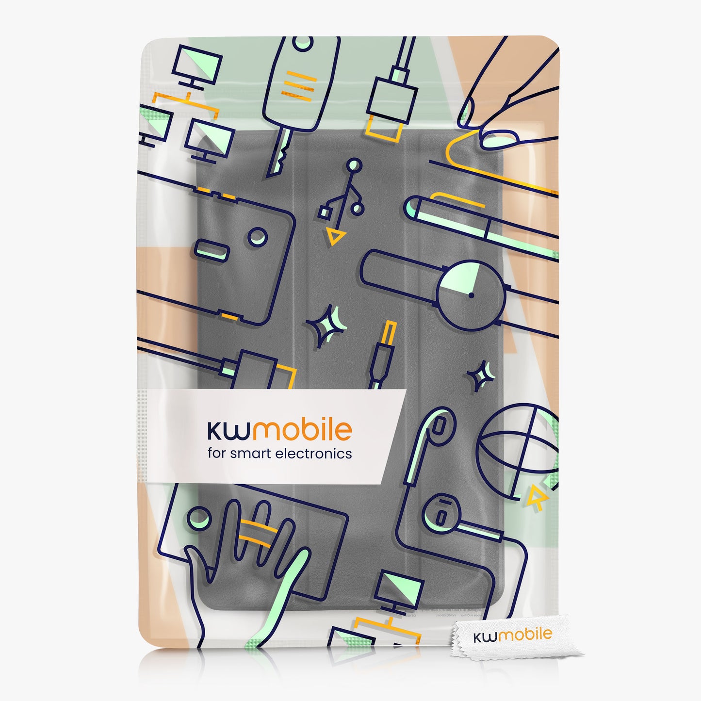 kwmobile Case Compatible with Oppo Pad Air - Smart Cover Tablet Case - Stand