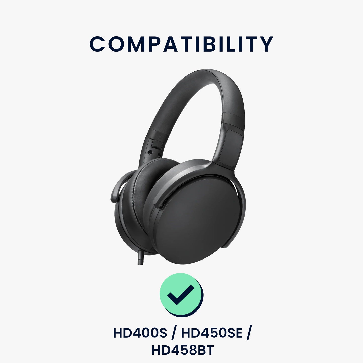 kwmobile Ear Pads for Sennheiser HD400S / HD450SE / HD458BT Earpads Replacement Ear Pads Headphone Spare Parts Headphone Replacement Pads for Over Ear Headphones