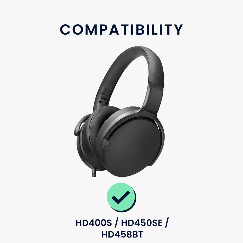 kwmobile Ear Pads for Sennheiser HD400S / HD450SE / HD458BT Earpads Replacement Ear Pads Headphone Spare Parts Headphone Replacement Pads for Over Ear Headphones