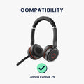 kwmobile Ear Pads for Jabra Evolve 2 75 Ear Cushions Replacement Headphone Spare Parts Over Ear Headphones