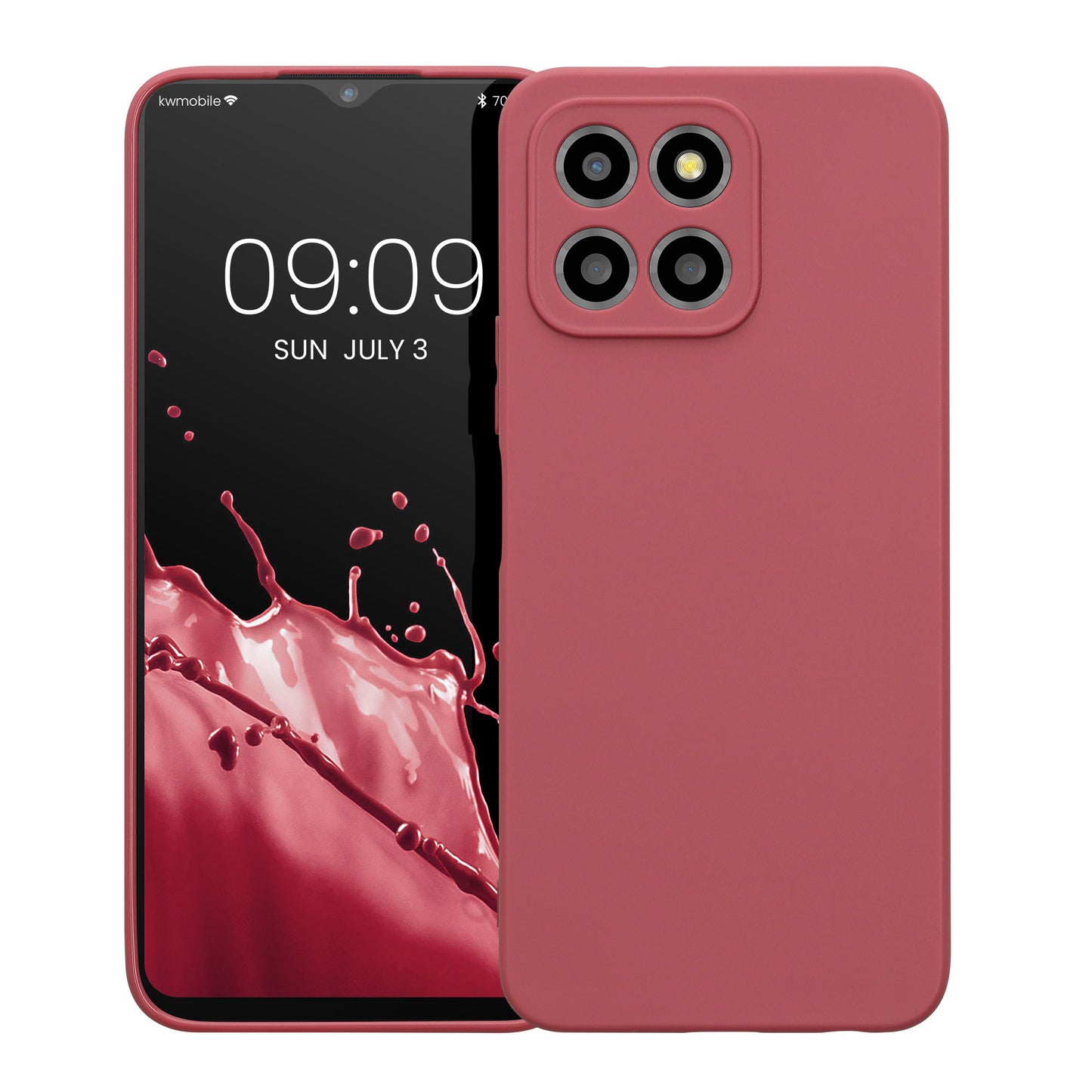 kwmobile Phone Case for HONOR X8 5G / X6 / 70 Lite 5G - Soft Silicone Phone Cover - Protective Case