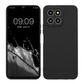 kwmobile Handyhülle kompatibel mit Honor X8 5G / X6 / 70 Lite 5G Hülle - Handy Case aus weichem Silikon in Schwarz matt Schwarz matt  