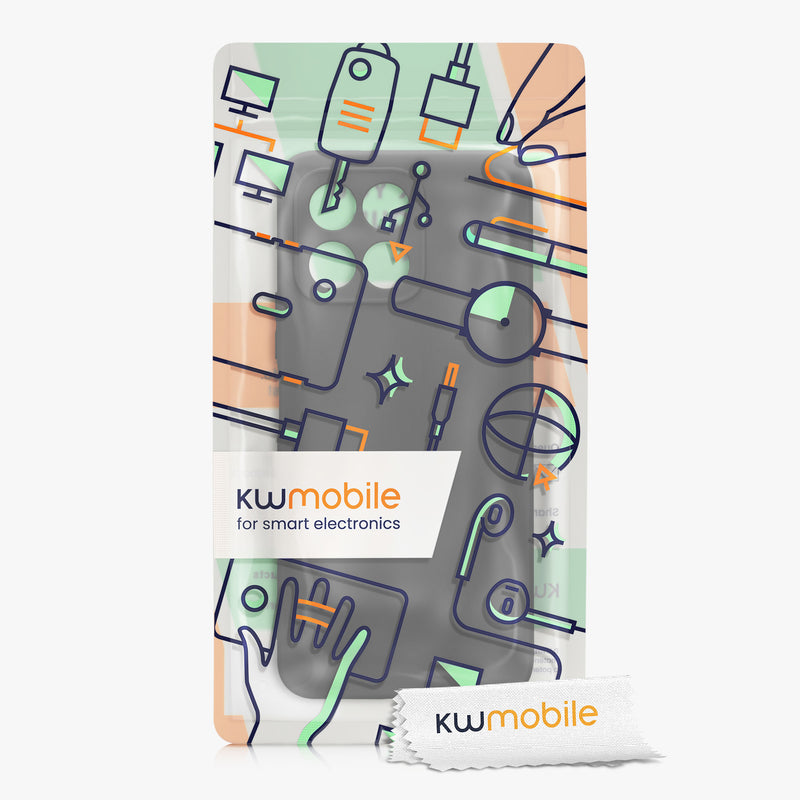 kwmobile Phone Case for HONOR X8 5G / X6 / 70 Lite 5G - Soft Silicone Phone Cover - Protective Case