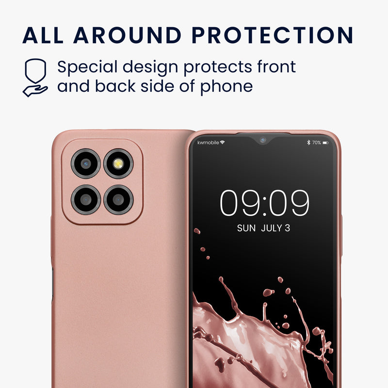 kwmobile Phone Case for HONOR X8 5G / X6 / 70 Lite 5G - Soft Silicone Case - Protective Cover