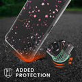 kwmobile Necklace Case compatible with Vivo Y72 5G / Y52 5G Cover Silicone Case with Lanyard Transparent Cherry Blossom Petals