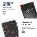 kwmobile Necklace Case compatible with Vivo Y72 5G / Y52 5G Cover Silicone Case with Lanyard Transparent Cherry Blossom Petals