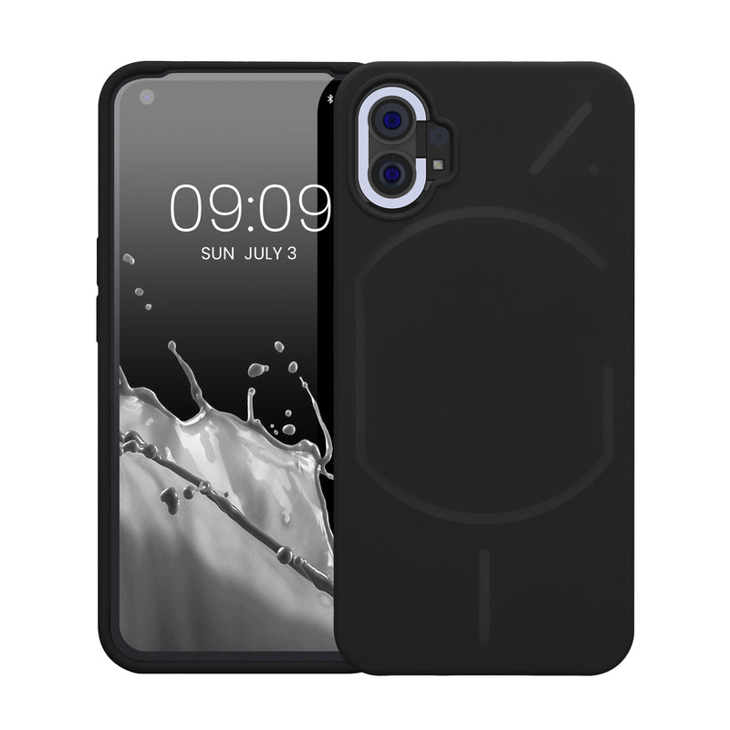 kwmobile Phone Case for Nothing Phone (1) - Silicone Cover - Wireless Charging - Protective Case