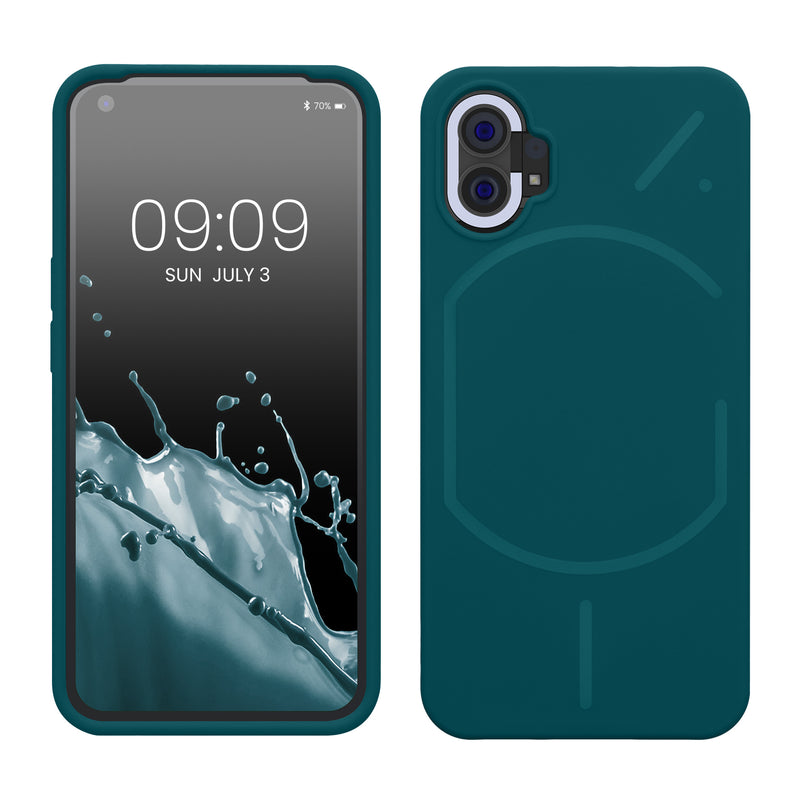kwmobile Phone Case for Nothing Phone (1) - Silicone Cover - Wireless Charging - Protective Case