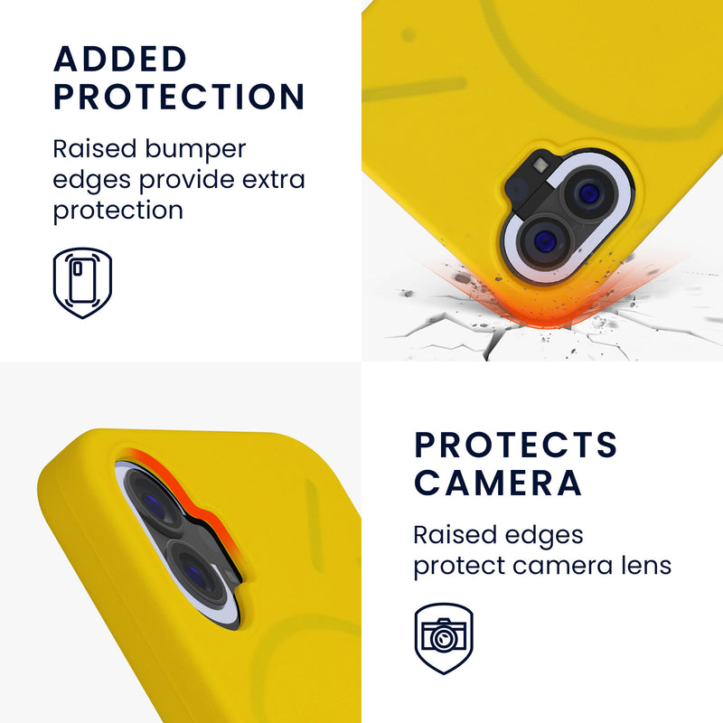 kwmobile Phone Case for Nothing Phone (1) - Silicone Cover - Wireless Charging - Protective Case