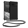 kwmobile Necklace Case compatible with Google Pixel 7 Case - Cover with Lanyard - Silicone Protective Cover