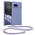 kwmobile Necklace Case compatible with Google Pixel 7 Case - Cover with Lanyard - Silicone Protective Cover