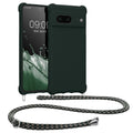 kwmobile Necklace Case compatible with Google Pixel 7 Case - Cover with Lanyard - Silicone Protective Cover