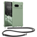 kwmobile Necklace Case compatible with Google Pixel 7 Case - Cover with Lanyard - Silicone Protective Cover
