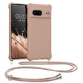kwmobile Necklace Case compatible with Google Pixel 7 Case - Cover with Lanyard - Silicone Protective Cover