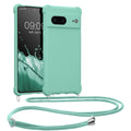 kwmobile Necklace Case compatible with Google Pixel 7 Case - Cover with Lanyard - Silicone Protective Cover