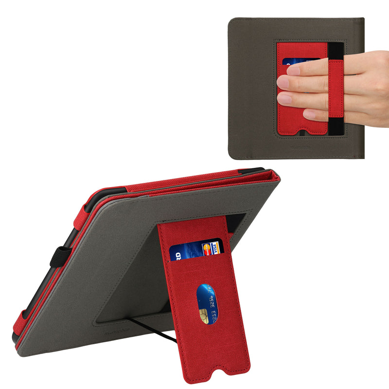 kwmobile Case Compatible with Tolino Epos 3 Case Flip Case with Hand Strap Cover