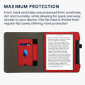 kwmobile Case Compatible with Tolino Epos 3 Case Flip Case with Hand Strap Cover