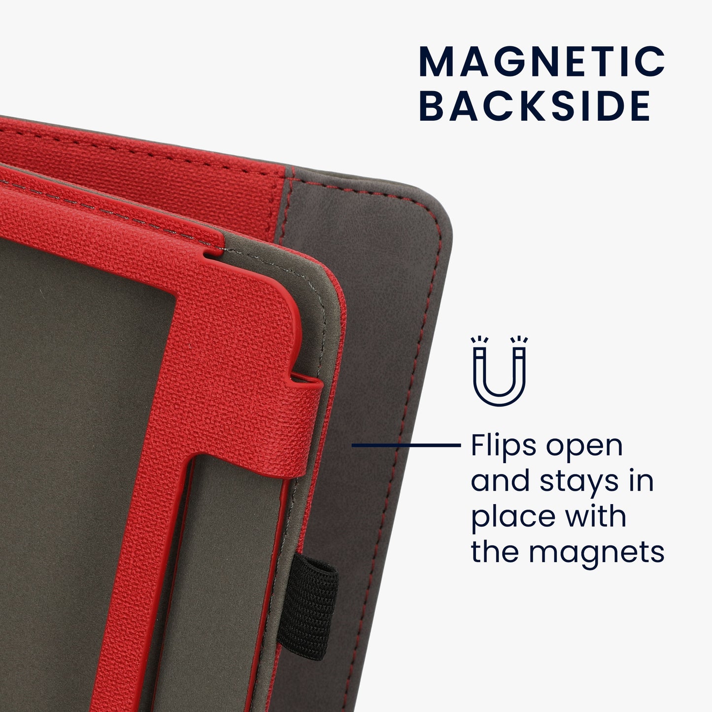 kwmobile Case Compatible with Tolino Epos 3 Case Flip Case with Hand Strap Cover