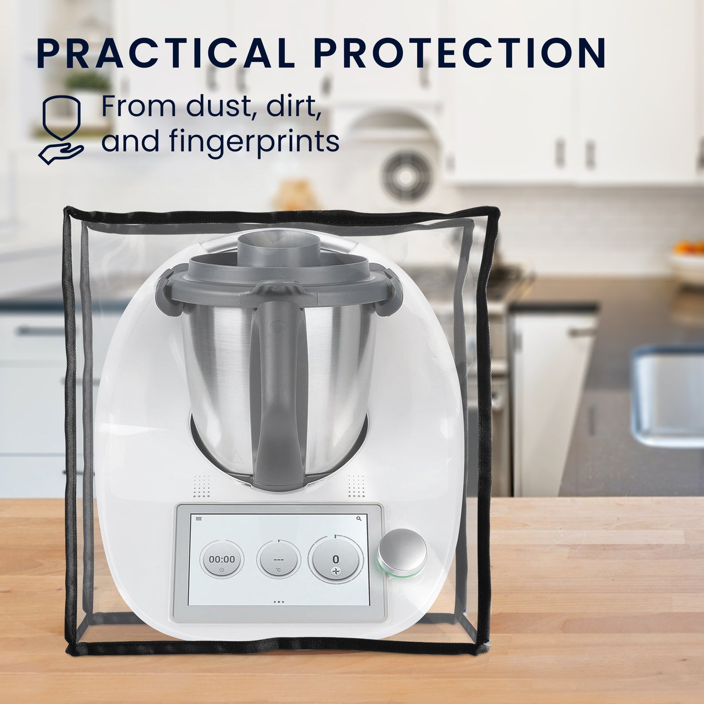 kwmobile Cover Compatible with Thermomix TM5 / TM6 - Food Processor Dust Cover - Protective Hood