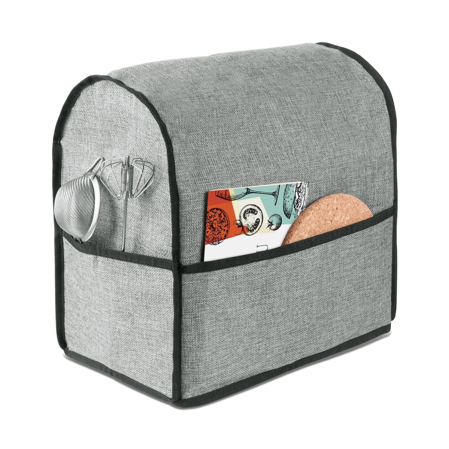 kwmobile Cover compatible with KitchenAid 4.3-4.8 Liter with 3 Pockets Stand Mixer Dust Cover Hood