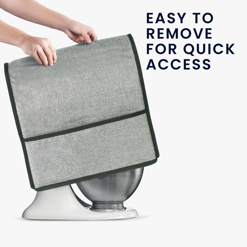 kwmobile Cover compatible with KitchenAid 4.3-4.8 Liter with 3 Pockets Stand Mixer Dust Cover Hood