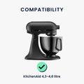 kwmobile Cover compatible with KitchenAid 4.3-4.8 Liter with 3 Pockets Stand Mixer Dust Cover Hood