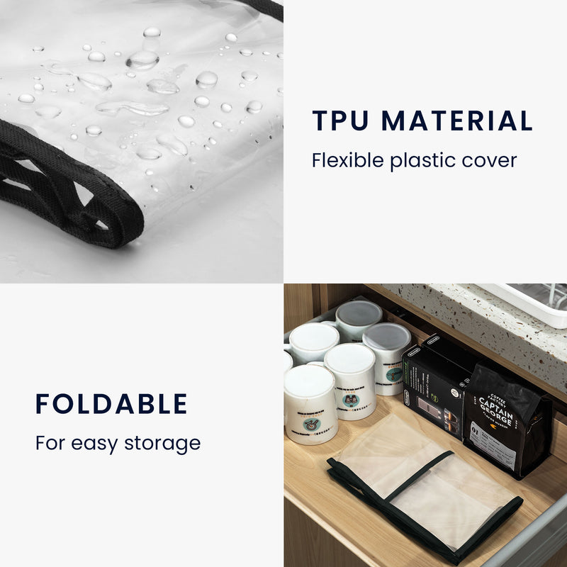 kwmobile Cover compatible with KitchenAid 4.3-4.8 Liter with 3 Pockets Stand Mixer Dust Cover Hood