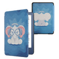 kwmobile Cover for Amazon Kindle (2022/2024) Case - eReader Flip Case with Auto Sleep Function - Library Motto