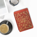 kwmobile Cover for Amazon Kindle (2022/2024) Case - eReader Flip Case with Auto Sleep Function - Library Motto